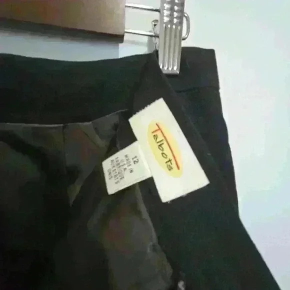 Talbots Petites 2 Piece Lined Skirt Suit Set 100% wool - Black - Business suit - Picture 6 of 10